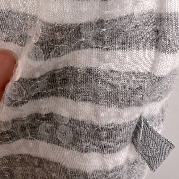 NWOT MICHAEL KORS striped sequin top. - Picture 5 of 6